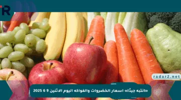 «انتبه جيدًا» أسعار الخضروات والفواكه اليوم الأثنين 9 6 2025